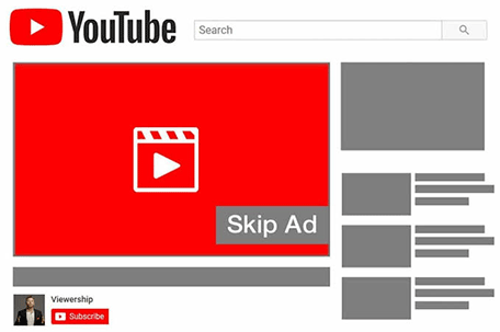 YouTube Skippable in-stream ads